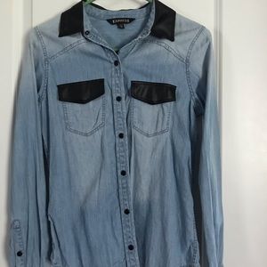 Express Denim Button-up